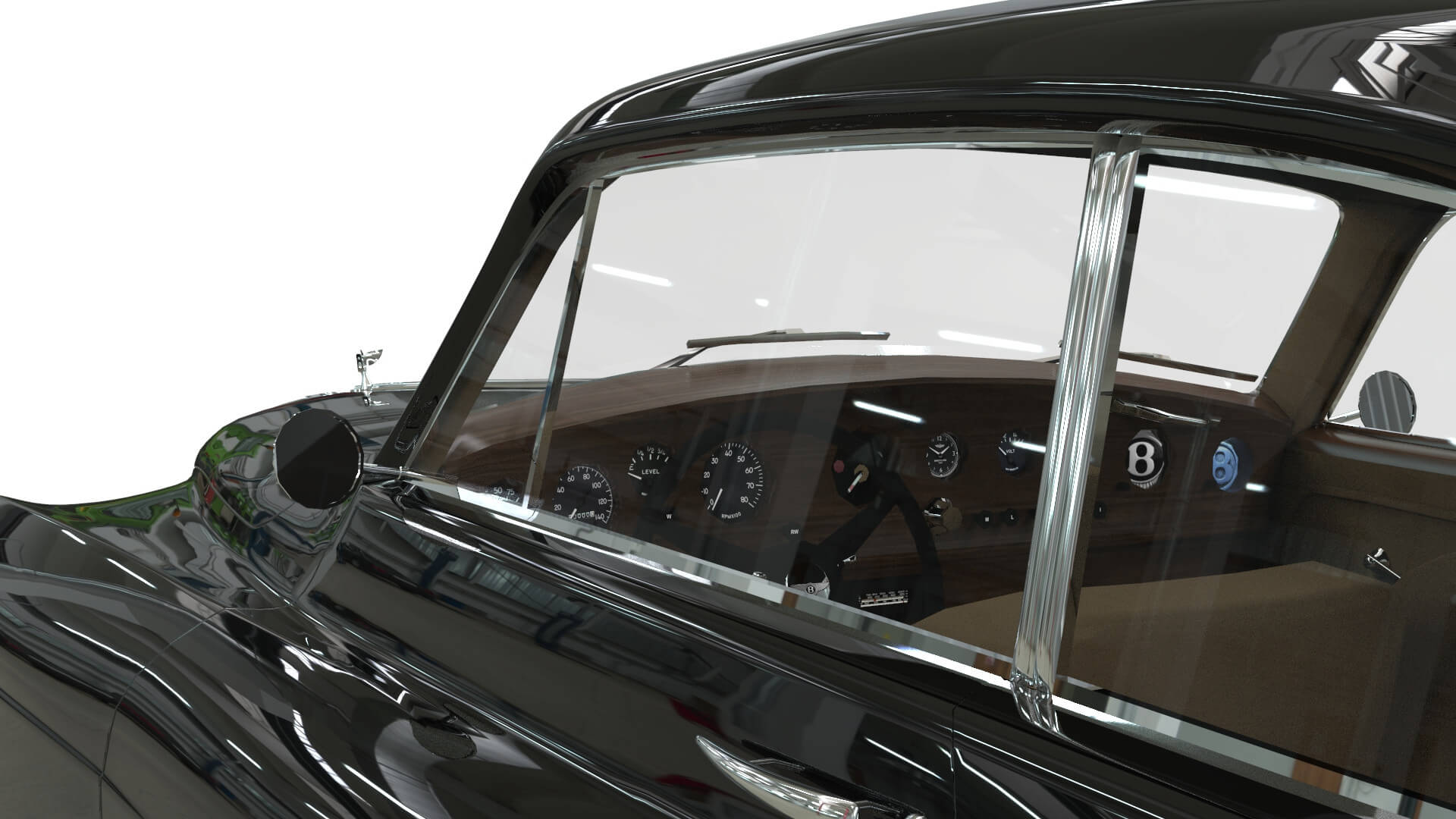 Bentley R-Type Continental 1952 Low Poly 3D Model by Arq_Lugo