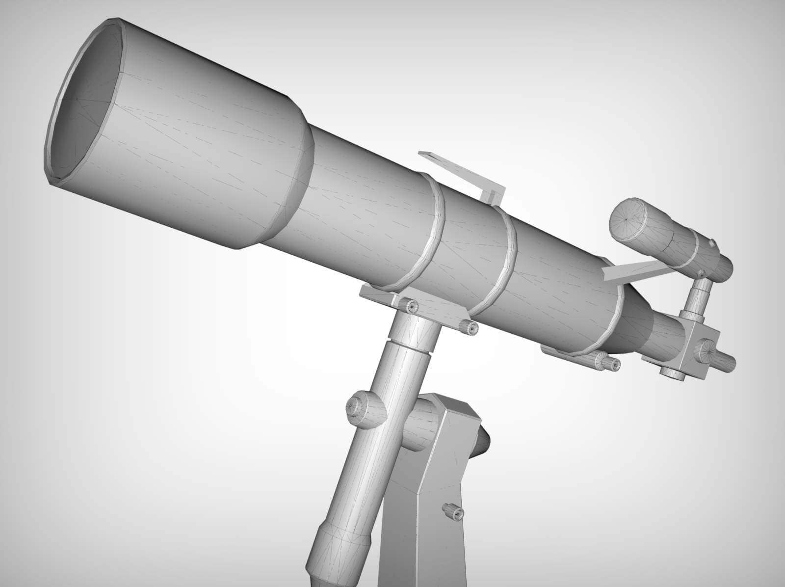 Telescope 3D Model by Arq_Lugo