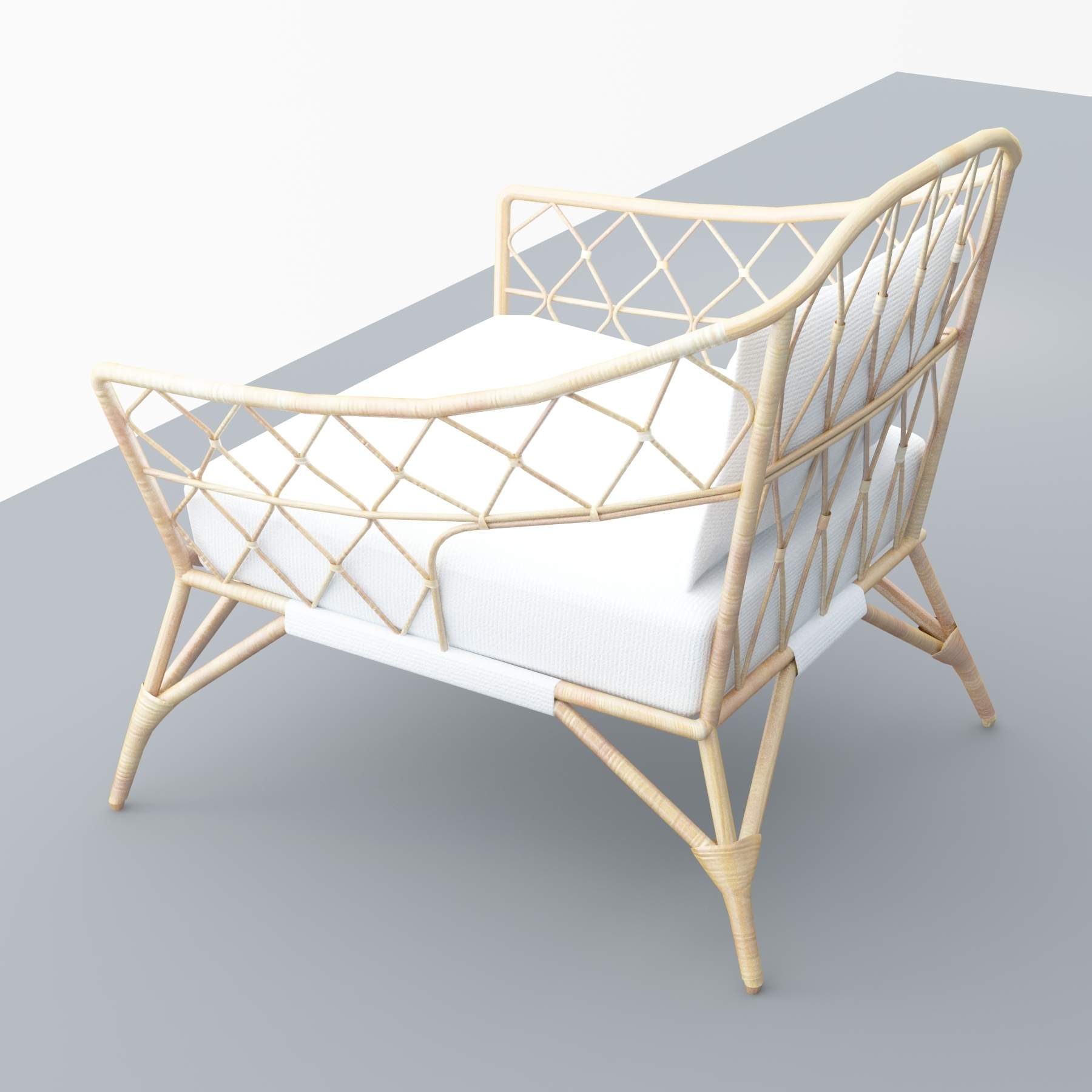 IKEA StockHolm Rattan Chair 3D Model by Arq_Lugo