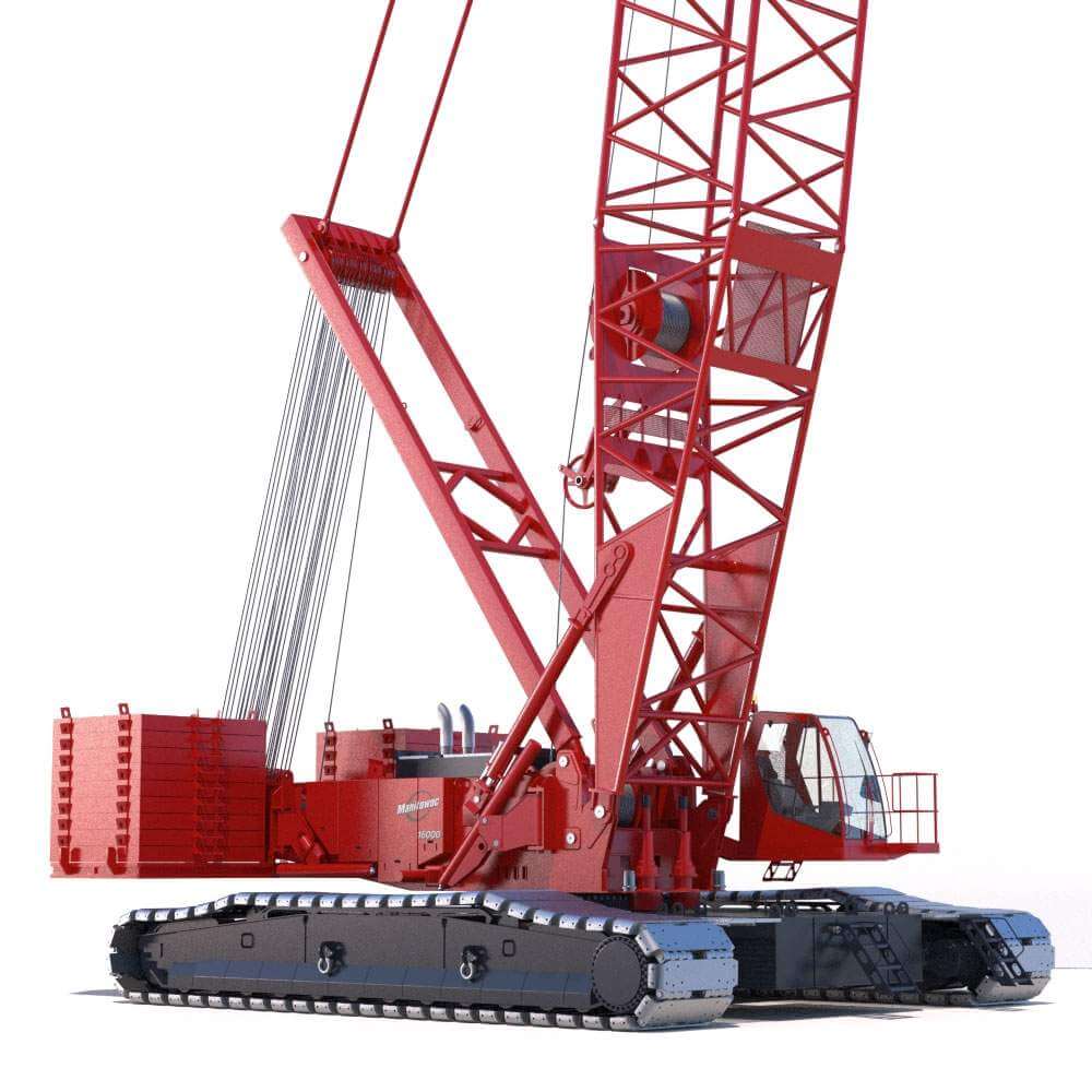 Manitowoc 16000 Crawler Crane - 3D Model by ArqArt