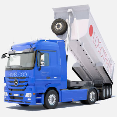 Mercedes Actros with Dumper Trailer
