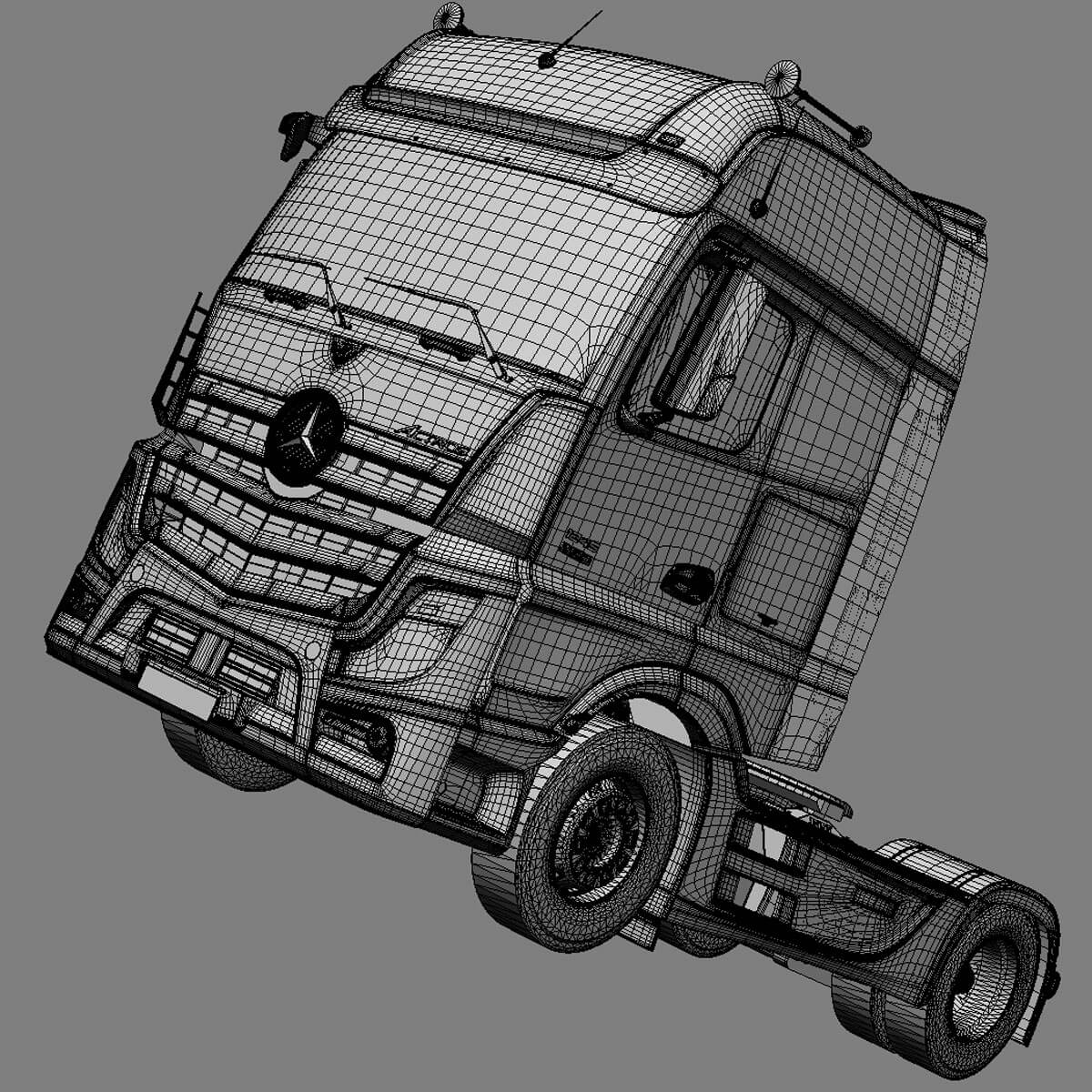 Mercedes MP4 With Aluminum Tanker - 3D Model by ArqArt