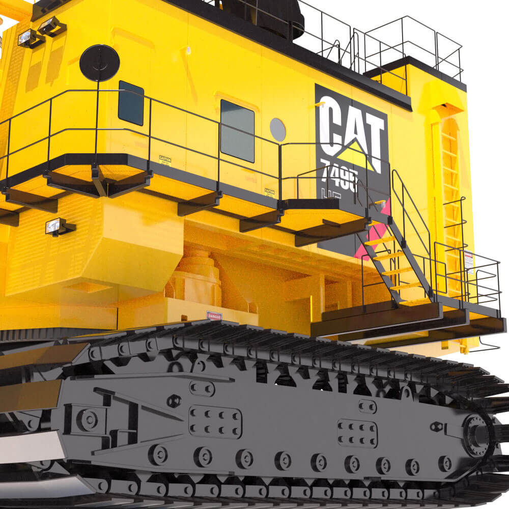 Rope Shovel CAT 7495 HF - 3D Model by ArqArt
