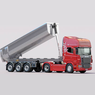 Scania 730R Truck with Aluminium Dumper