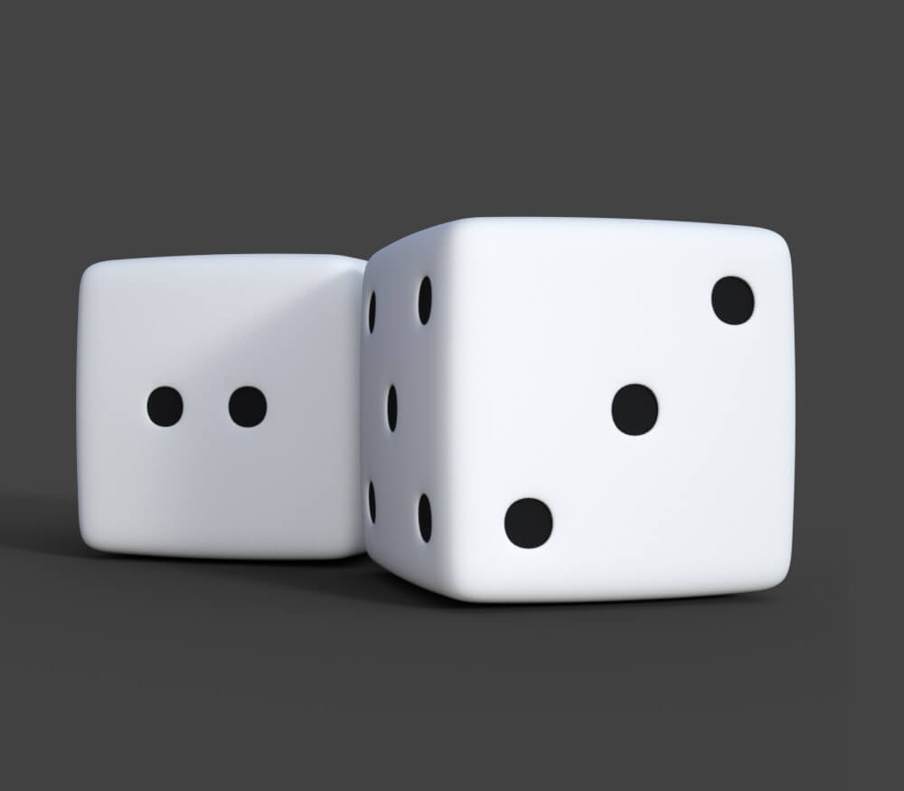 Board Game Dice 3D Model by Art0922