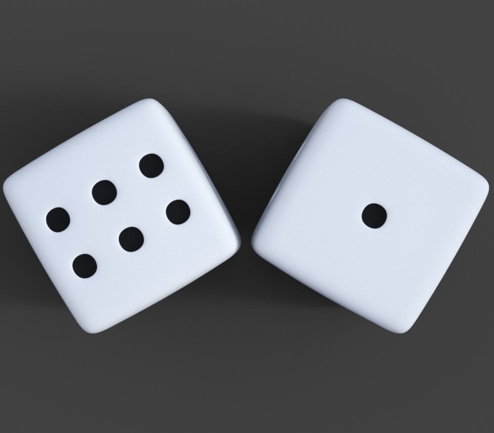 Board Game Dice 3D Model by Art0922