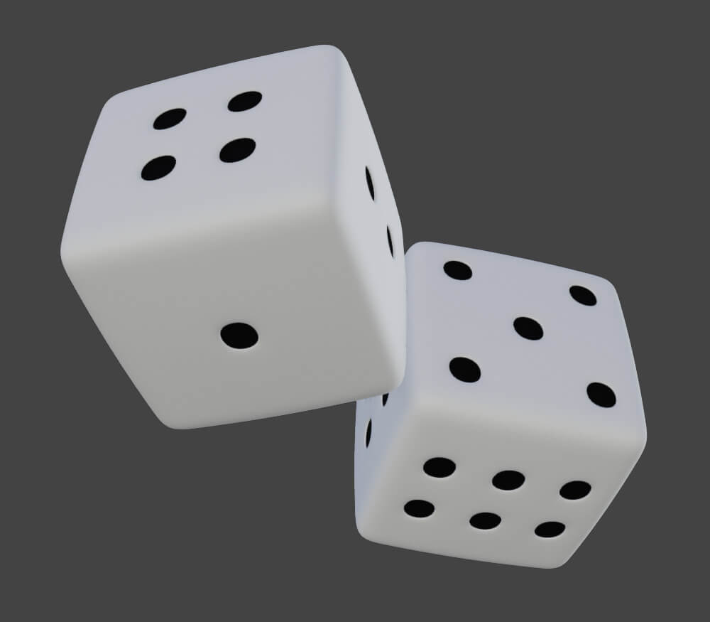 Board Game Dice 3D Model by Art0922