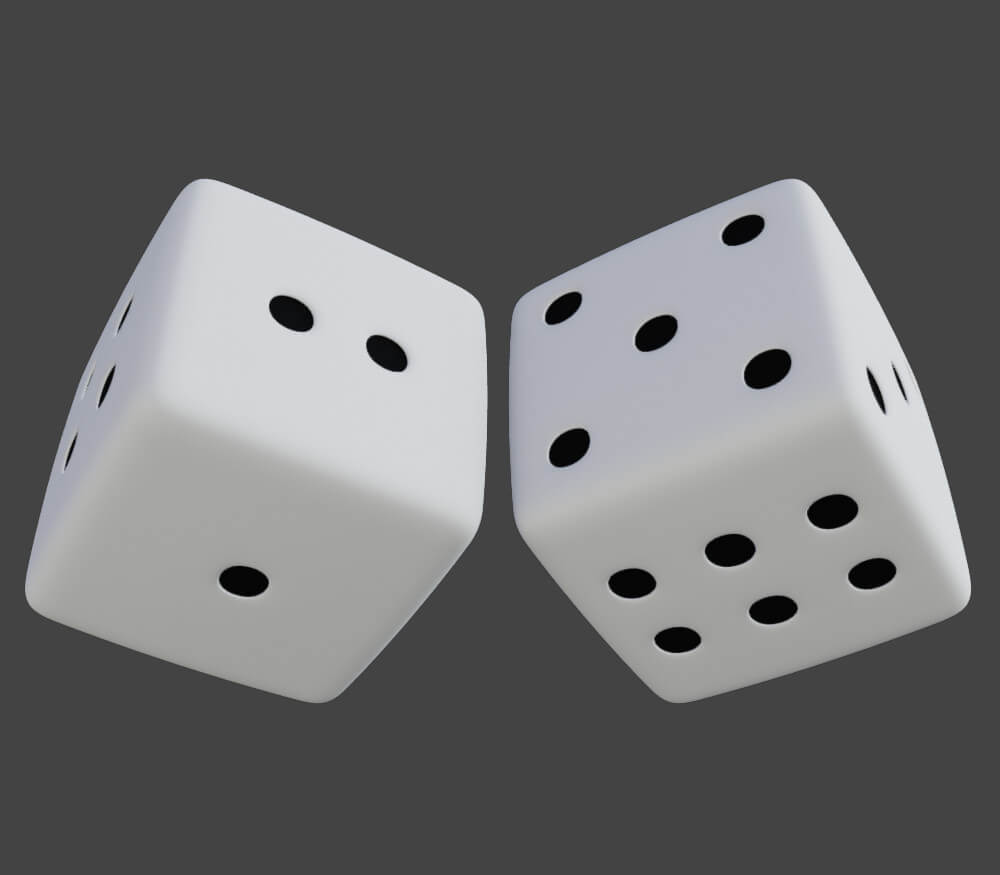 Board Game Dice 3D Model by Art0922