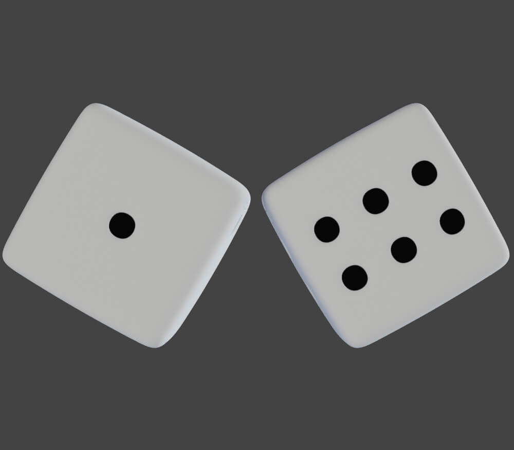 Board Game Dice 3D Model by Art0922
