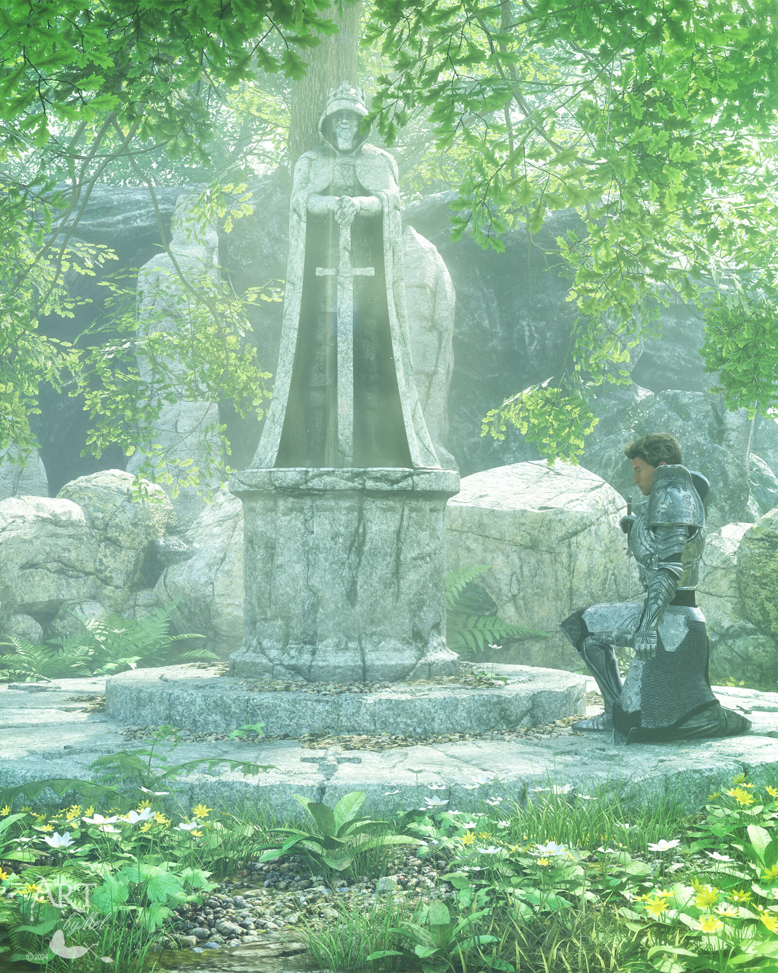 Paying Homage 3D Render | RenderHub Gallery