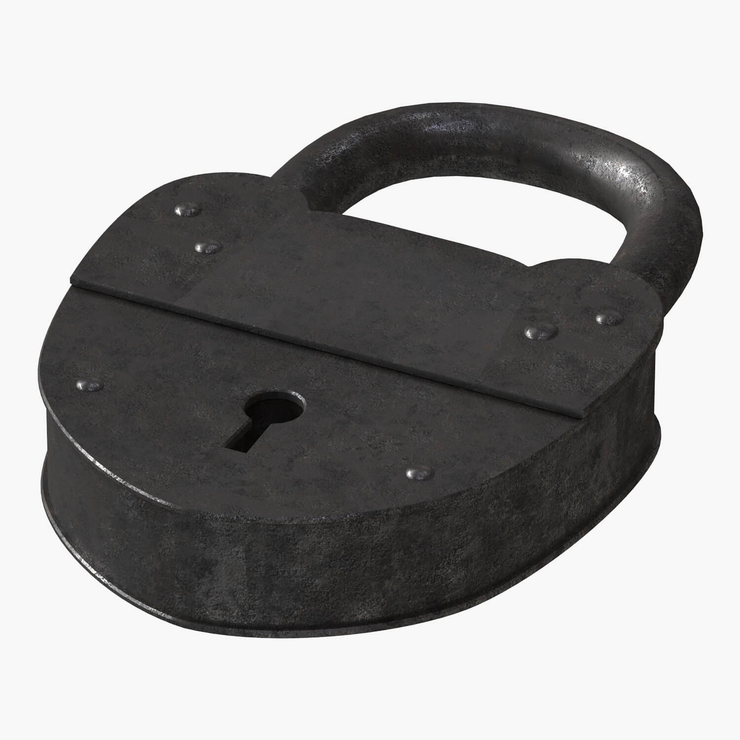 Antique Barn Lock - 3D Model by Artdeco 3d