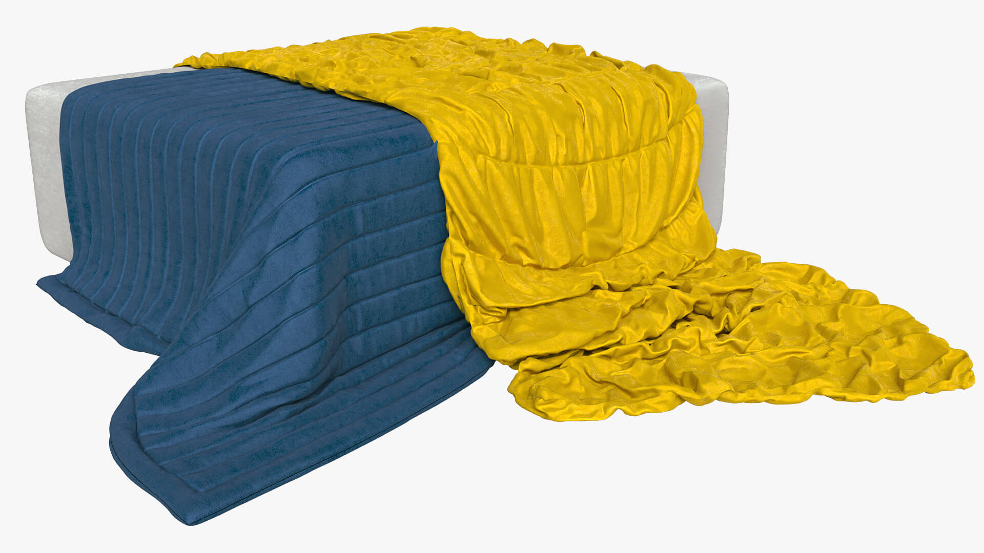 Quilted Light Blanket 3D Model by Artdeco 3d