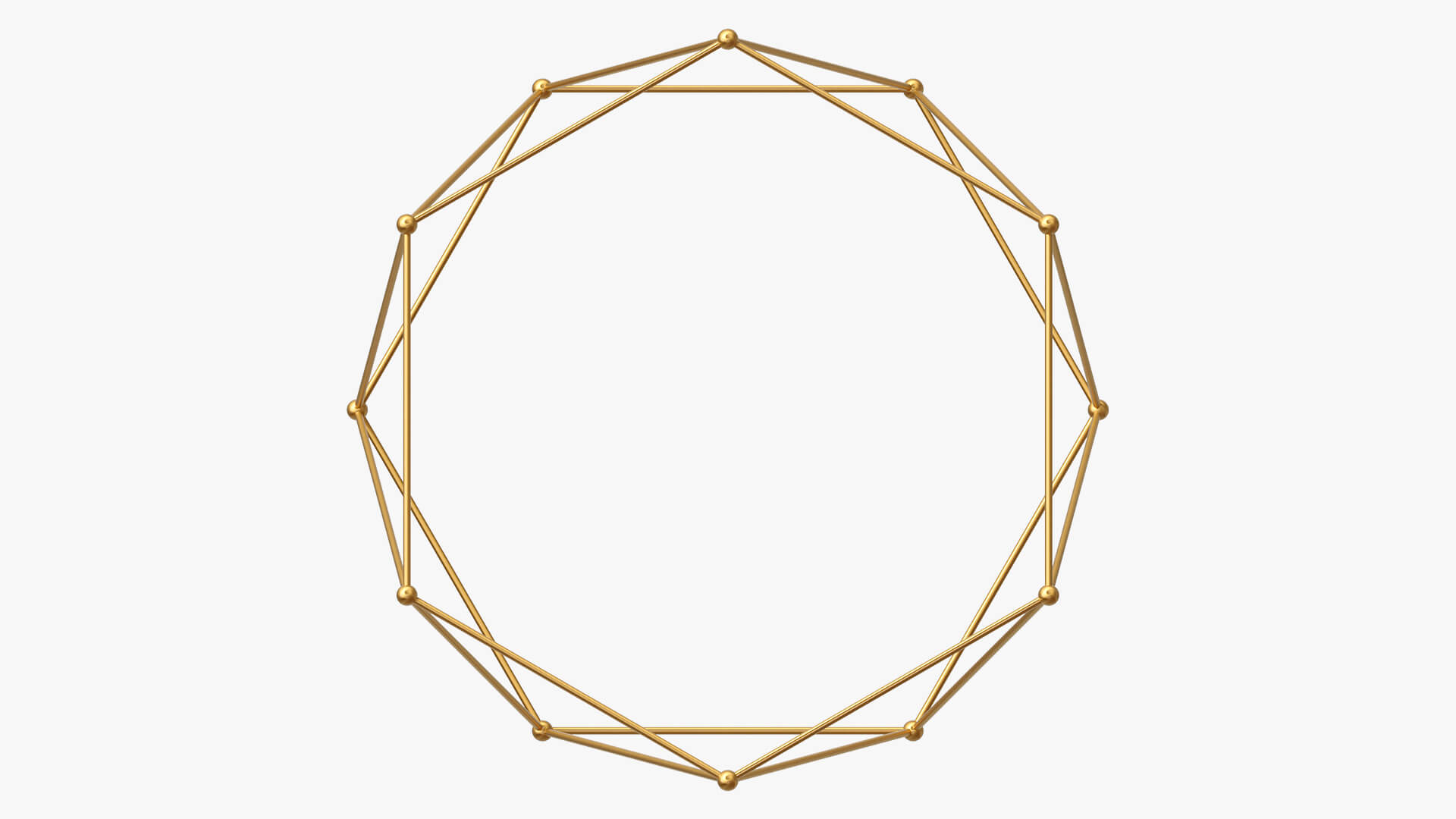 Hexagonal Antiprism 3D Model by Artdeco 3d