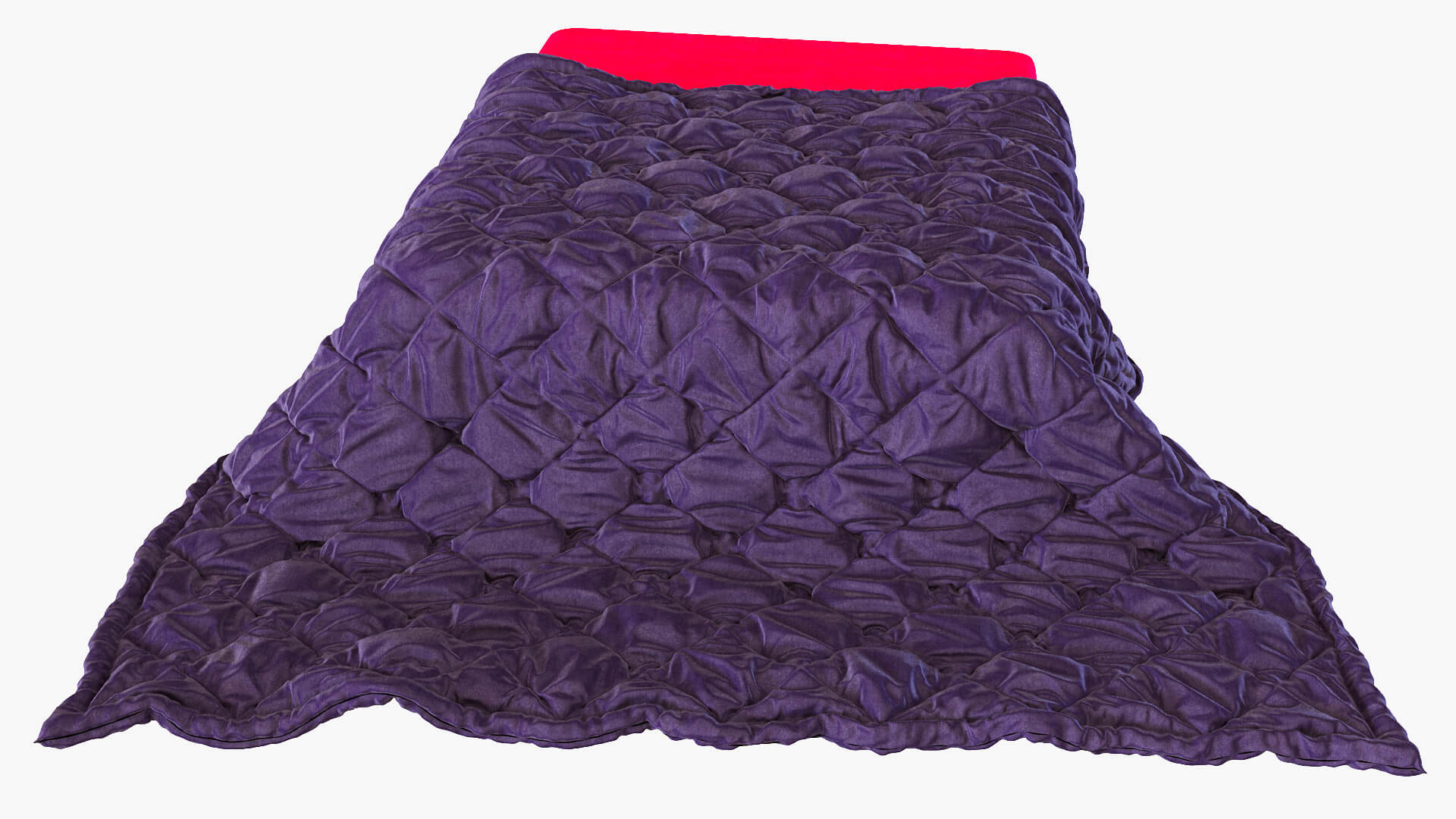 Quilted Blanket 3D Model by Artdeco 3d