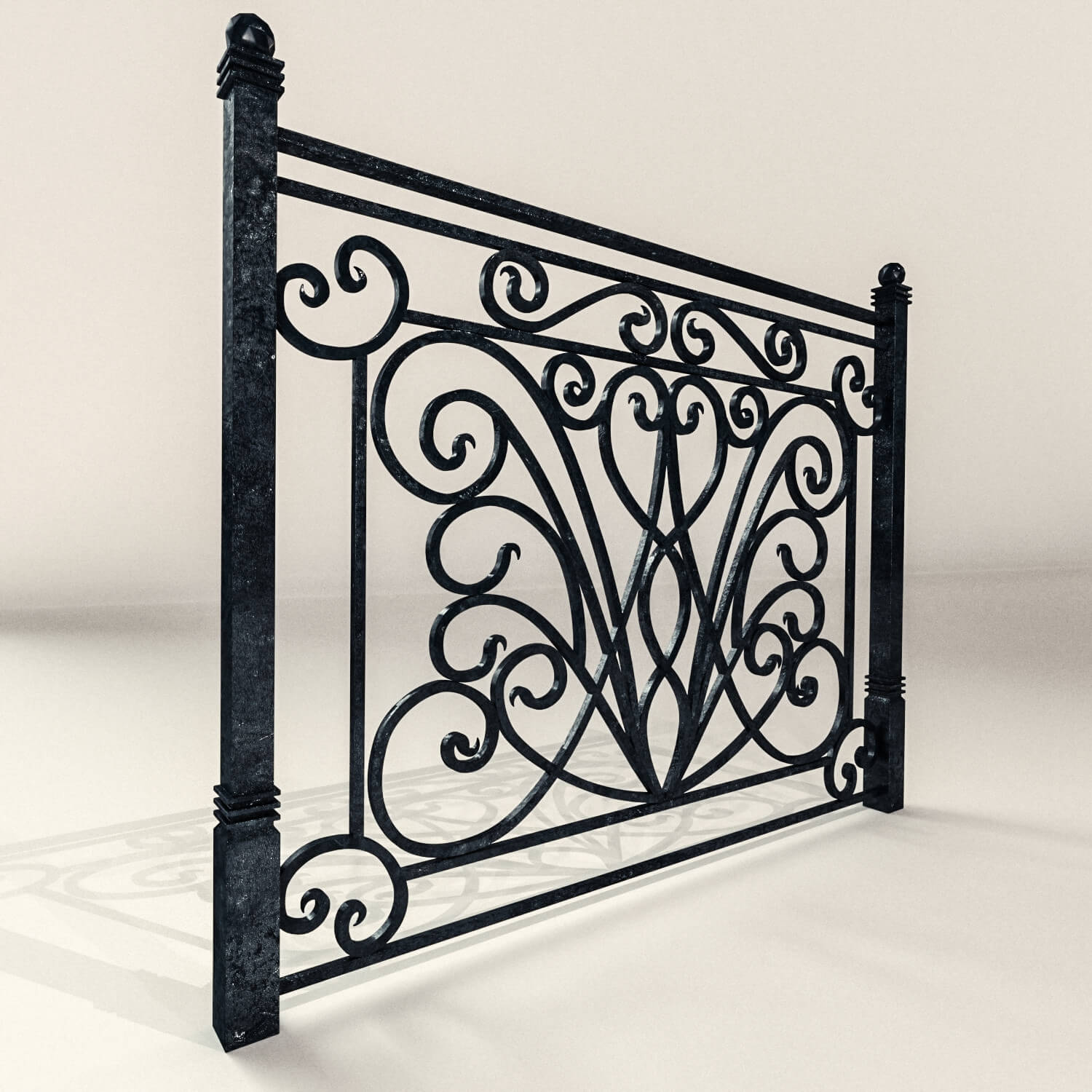 Railing - 3D Model by Artdeco 3d