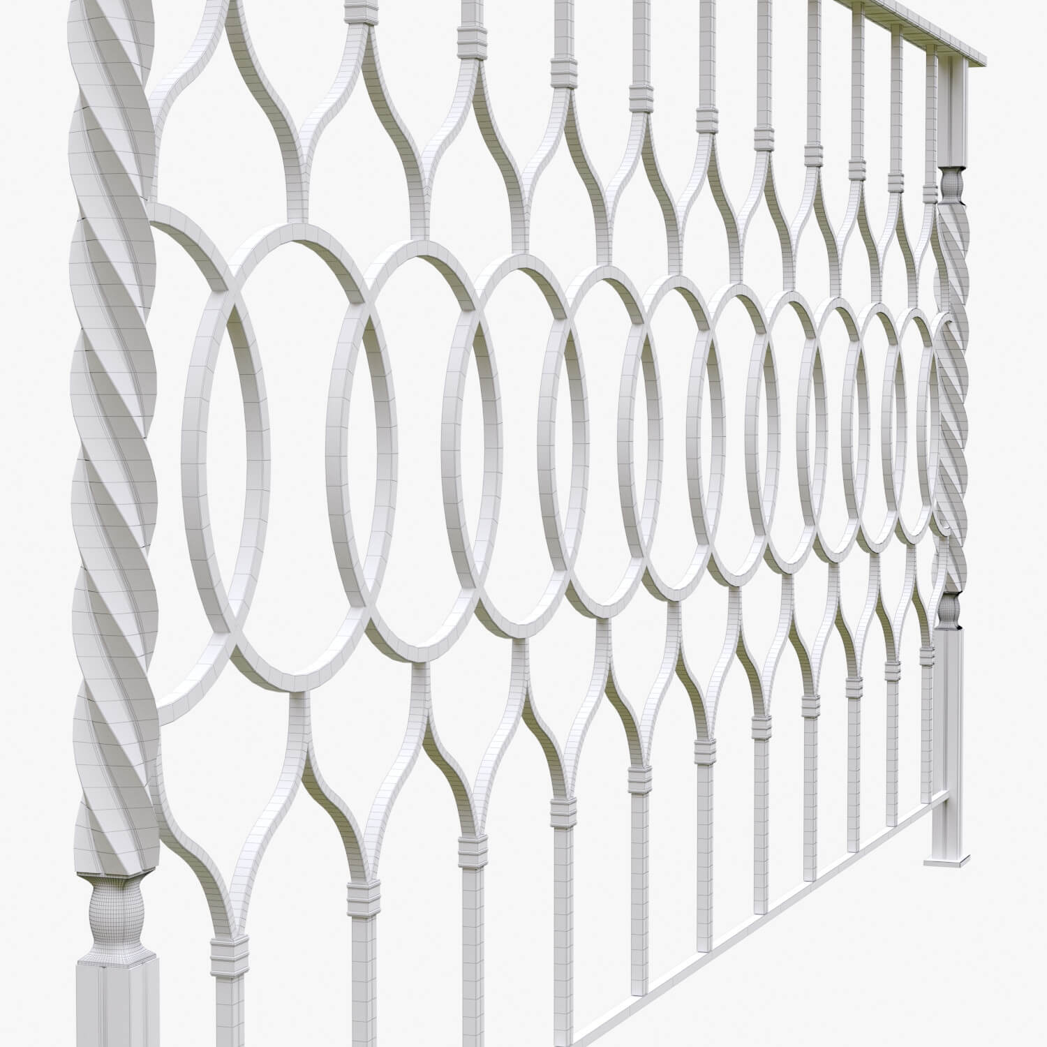 Railing Metal - 3D Model by Artdeco 3d