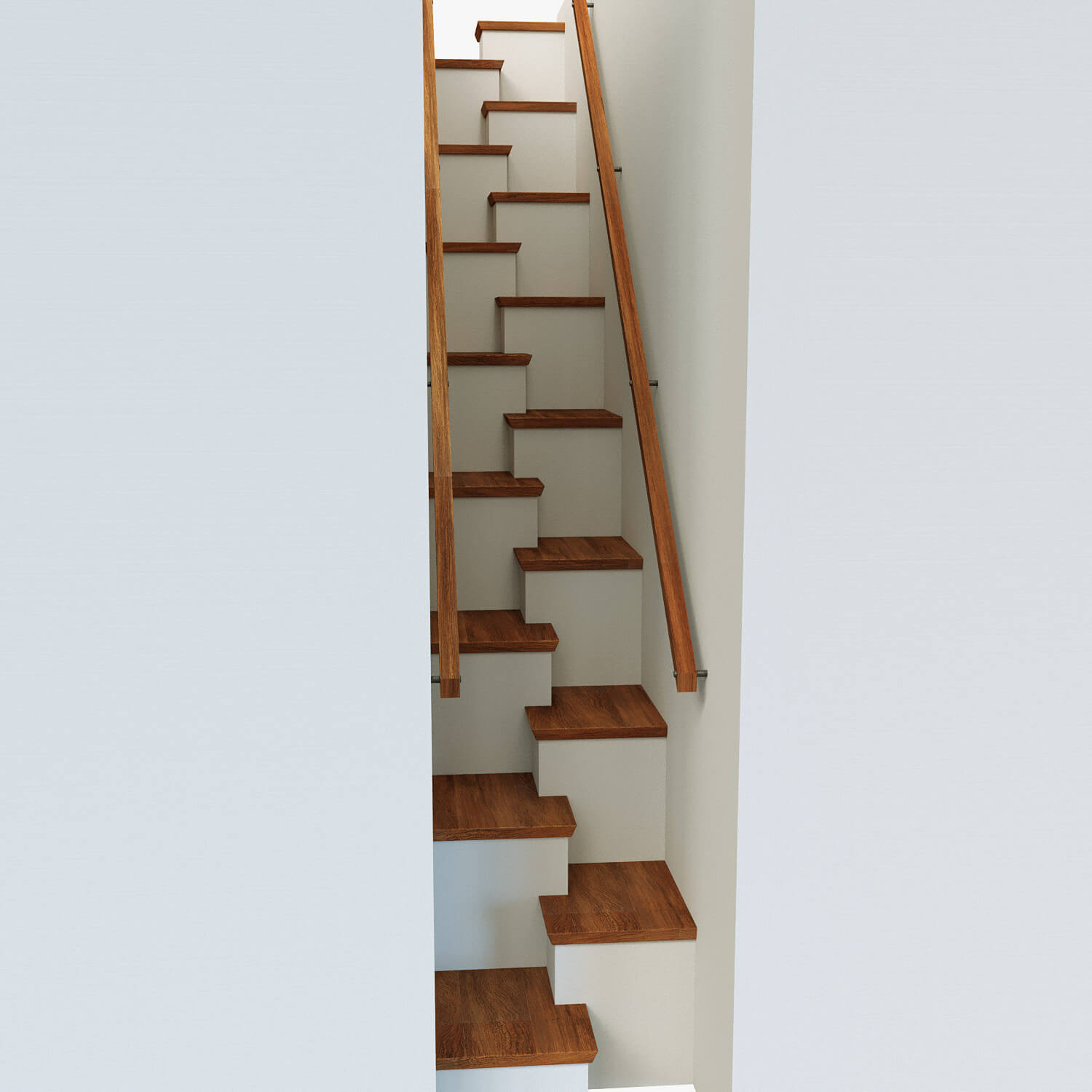 Stairs for Limited Space 3D Model by Artdeco 3d
