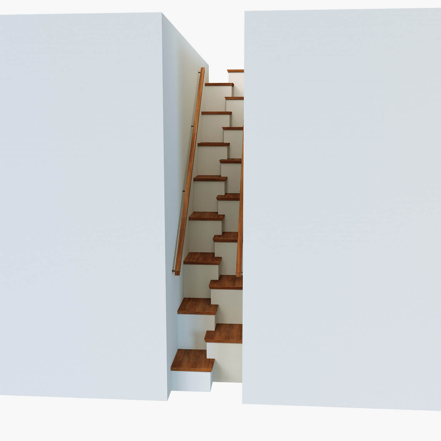 Stairs for Limited Space 3D Model by Artdeco 3d