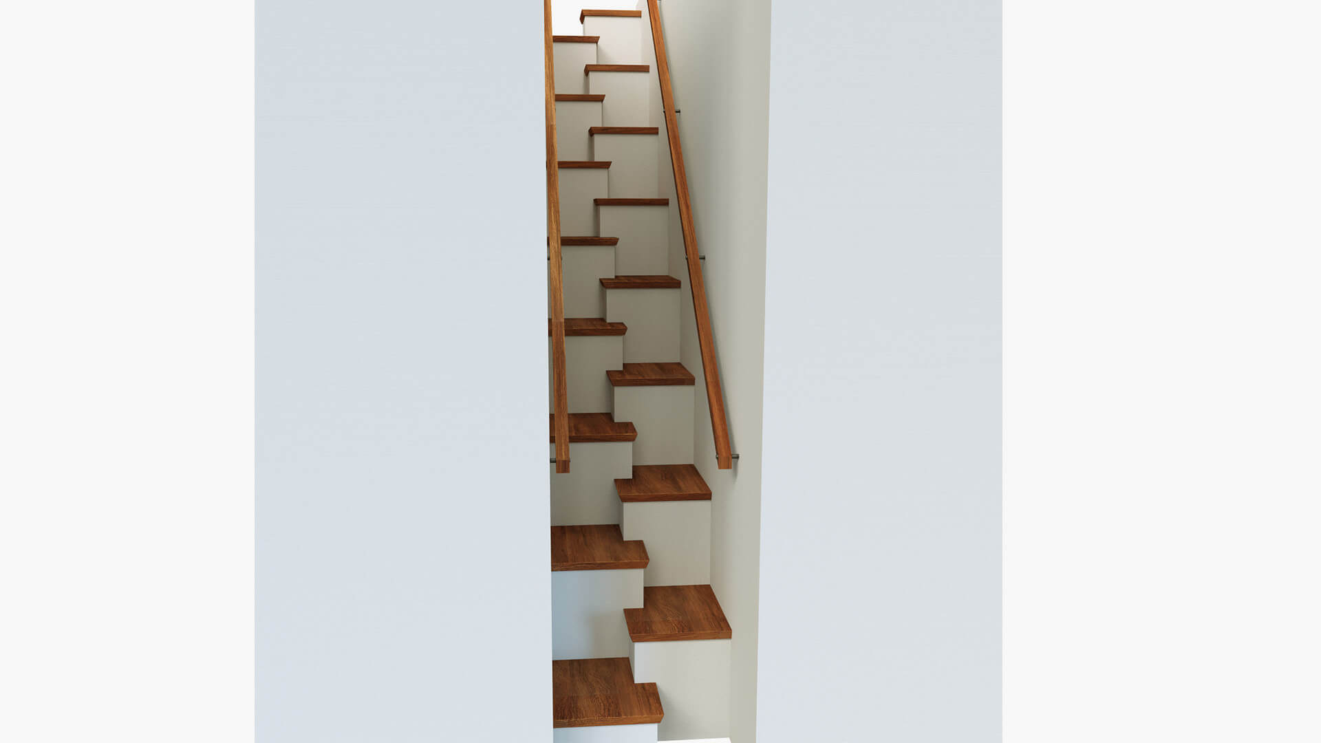 Stairs for Limited Space 3D Model by Artdeco 3d