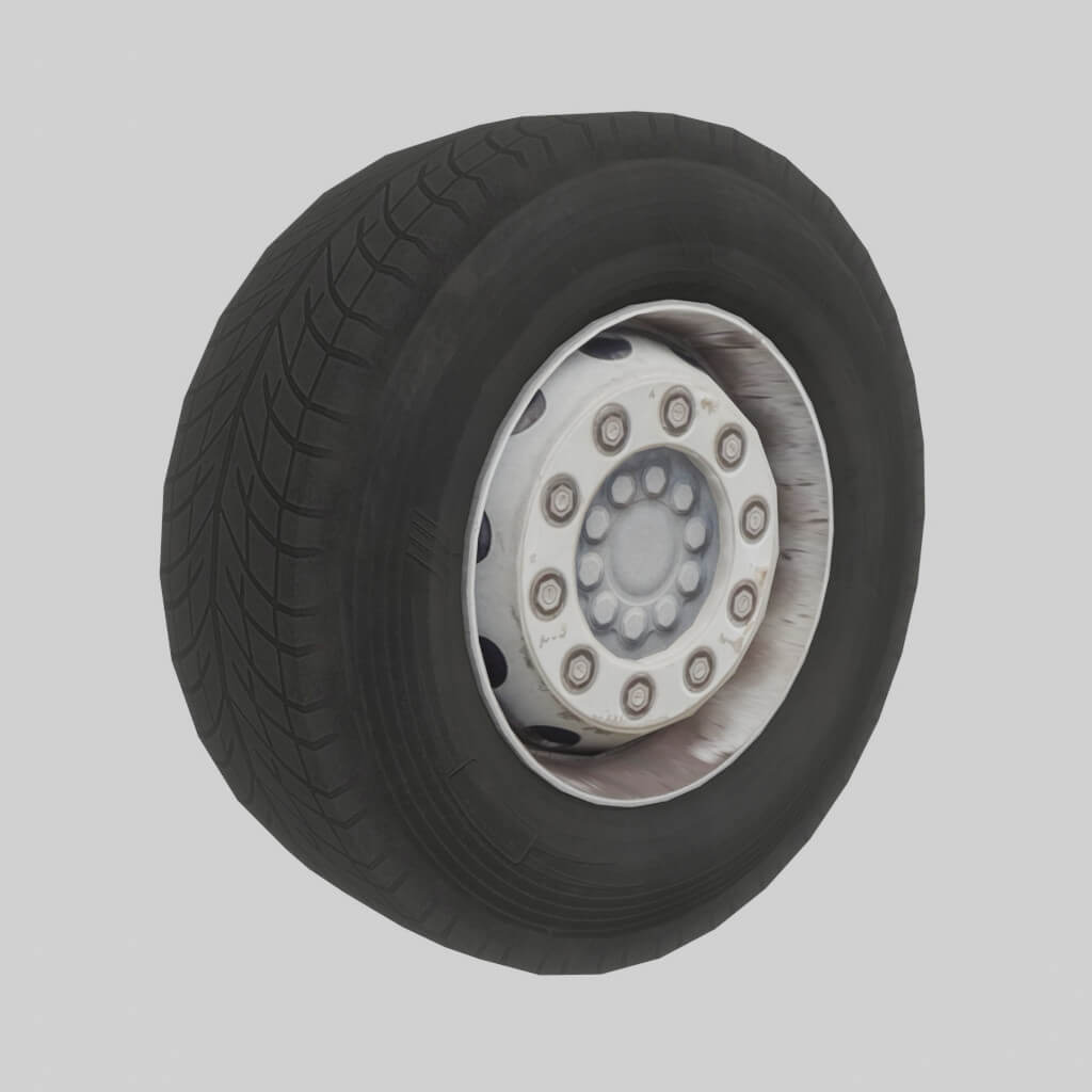 Truck Wheel 3D Model by artem2004