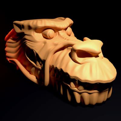 Dragon Head Candlestick