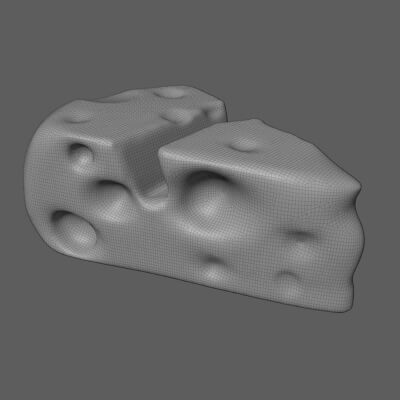 Cheese Phone Stand or Phone Holder 3D Print Model Ready