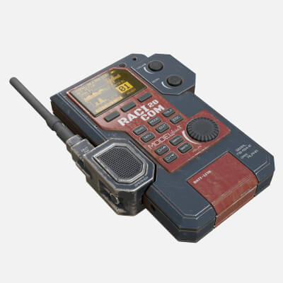 Sci-Fi Military Walkie Talkie Radio Communicator