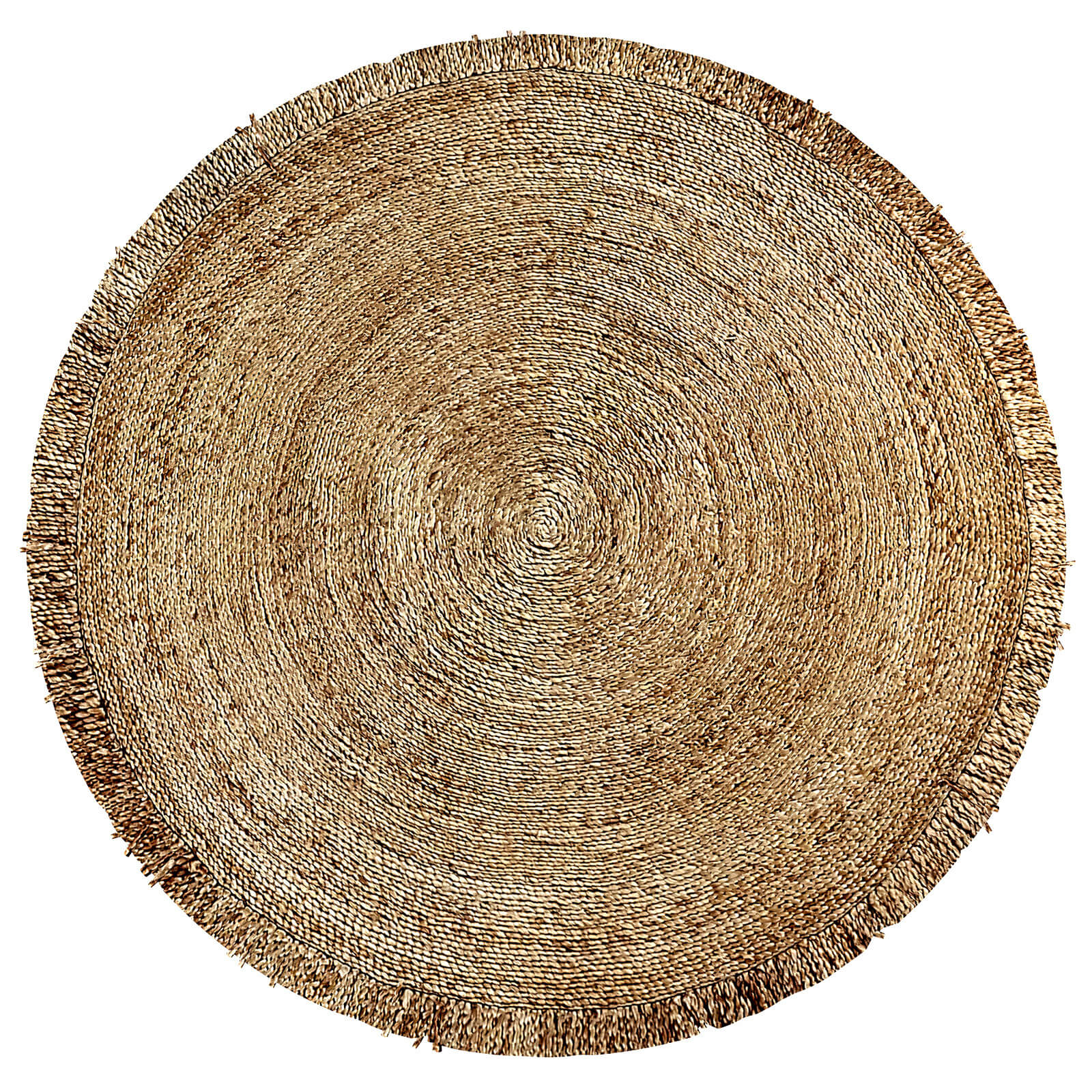 Aftas Hand Woven Jute Braided Round Rug 3D Model by artpolka