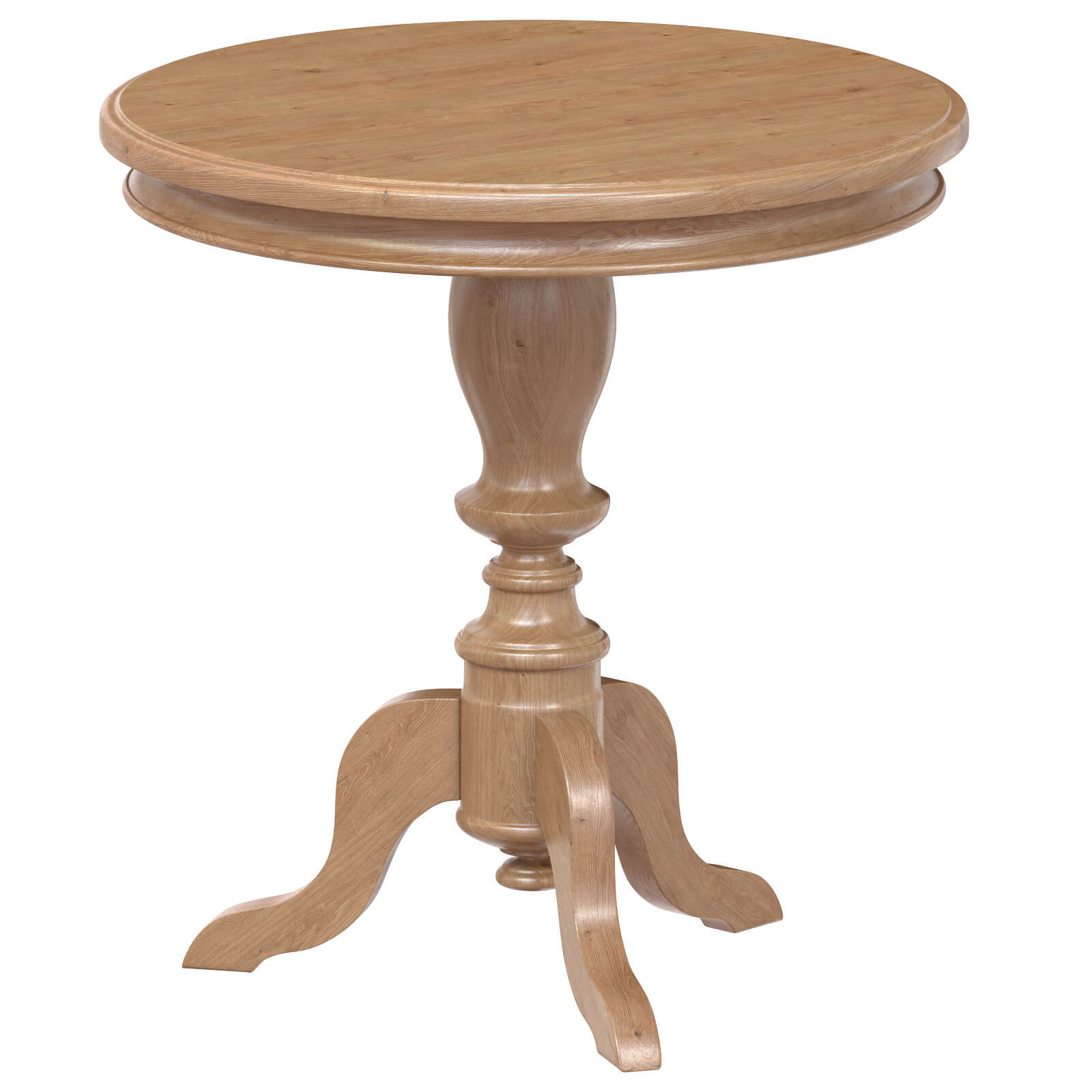 Darwin Pedestal Wooden Table 3D Model by artpolka