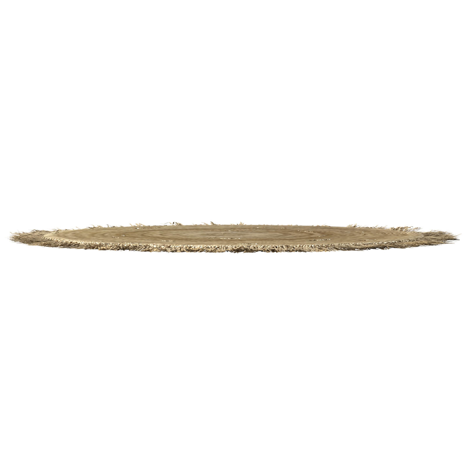 Hand Woven Rafia Jute Braided Rug Round Natural - 3D Model by artpolka