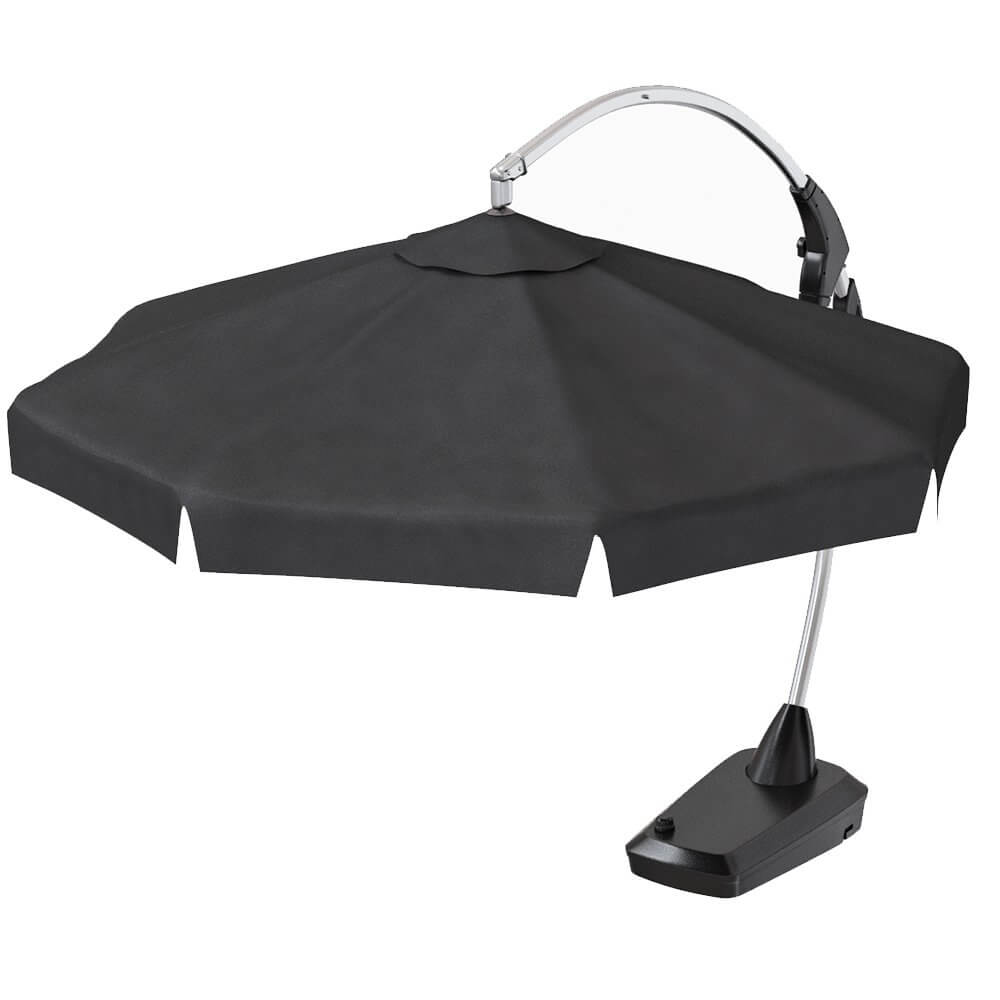 Hanging Parasol HAUGESUND D300 Black JYSK 3D Model by artpolka