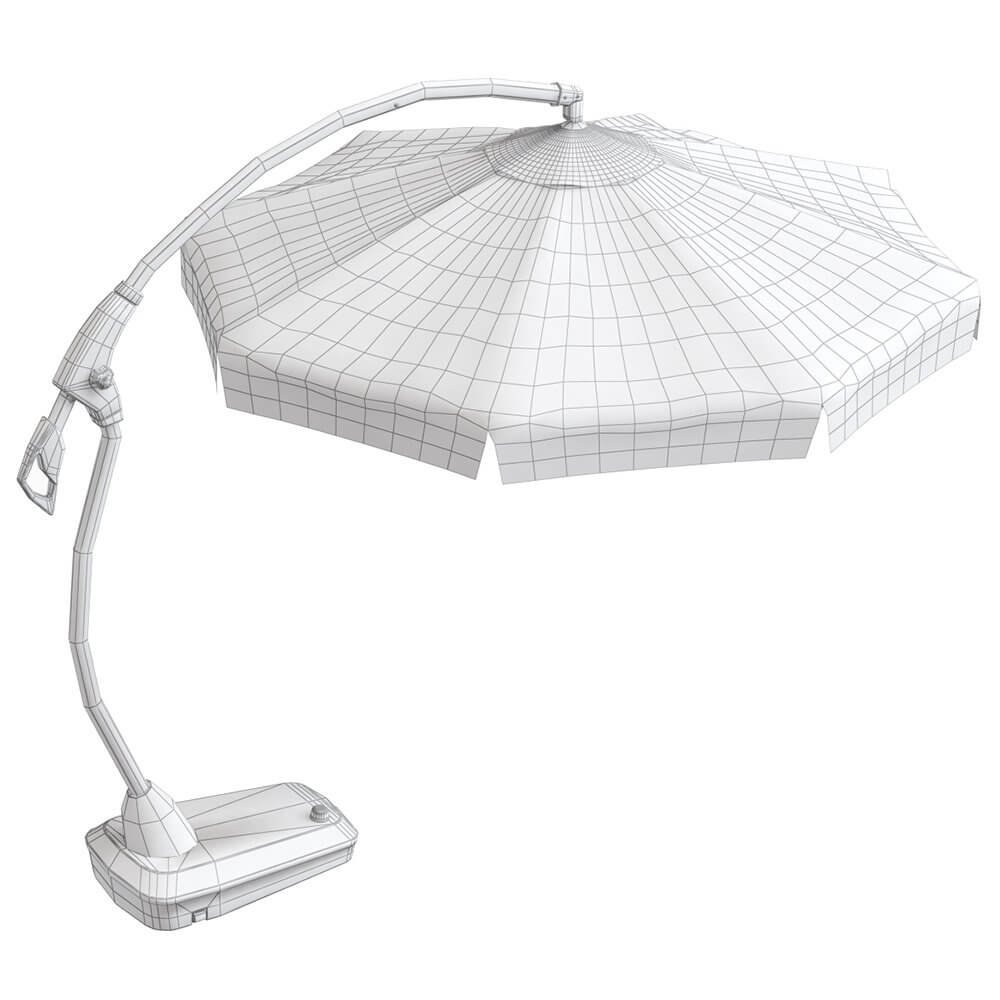 Hanging Parasol HAUGESUND D300 Black JYSK 3D Model by artpolka