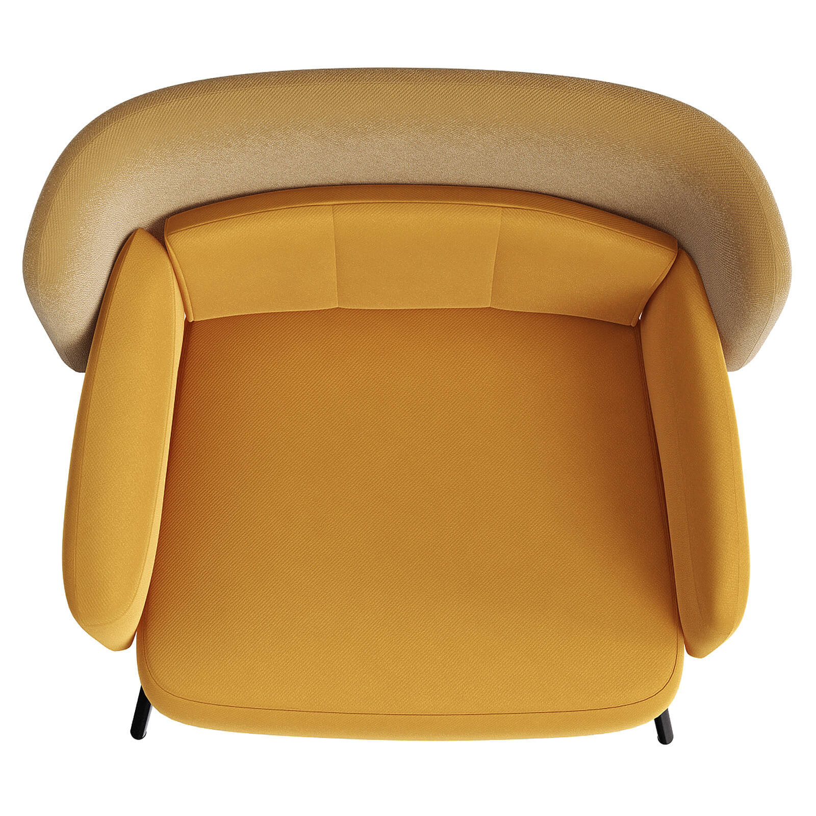 IKEA BINGSTA Chair Dark Yellow 3D Model by artpolka