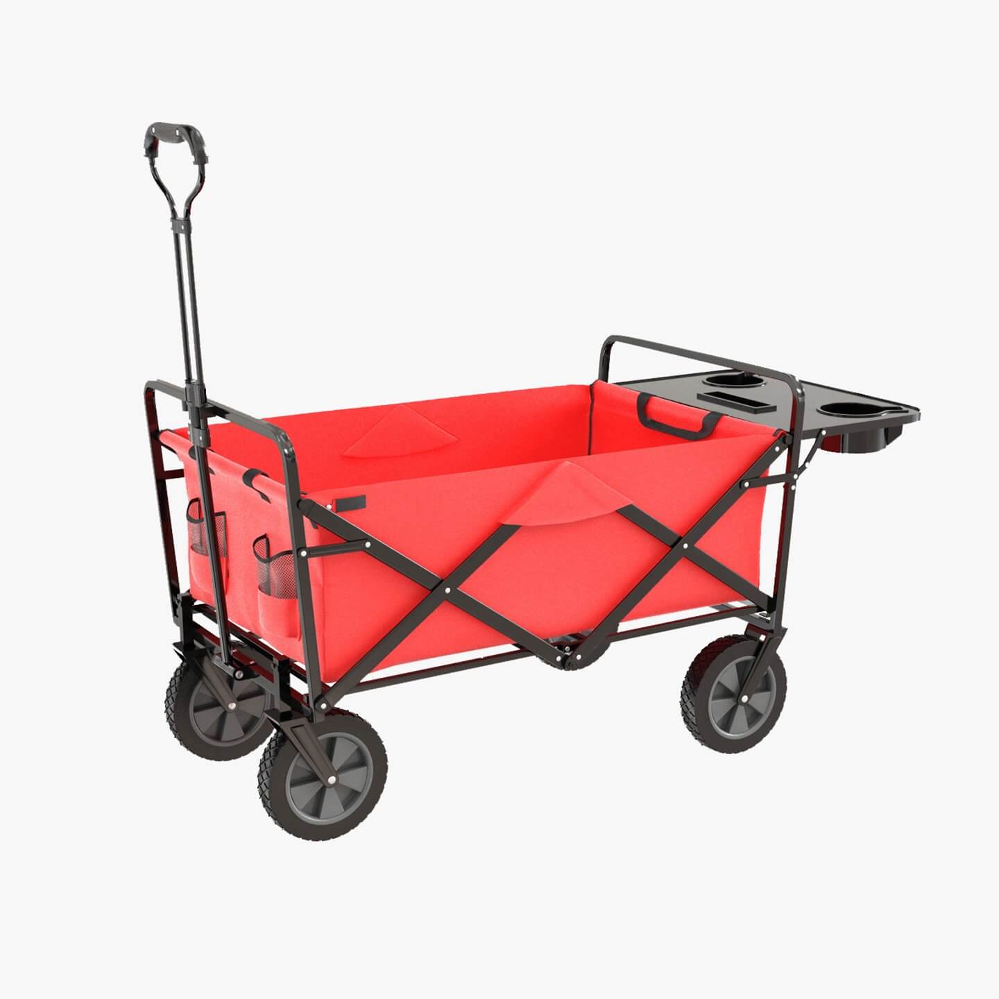 Mac Sports Collapsible Folding Outdoor Utility Wagon Red 3d Model