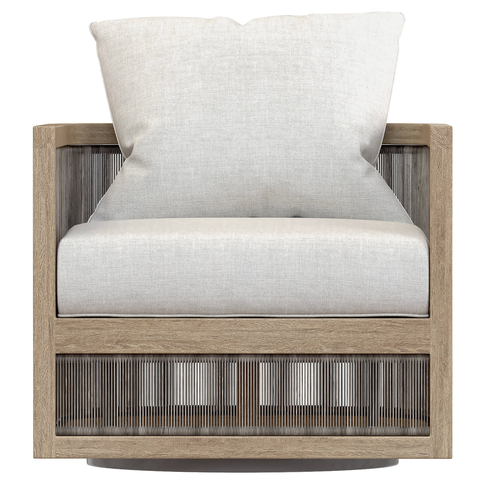 RH Capri Teak Swivel Lounge Chair 3D Model by artpolka