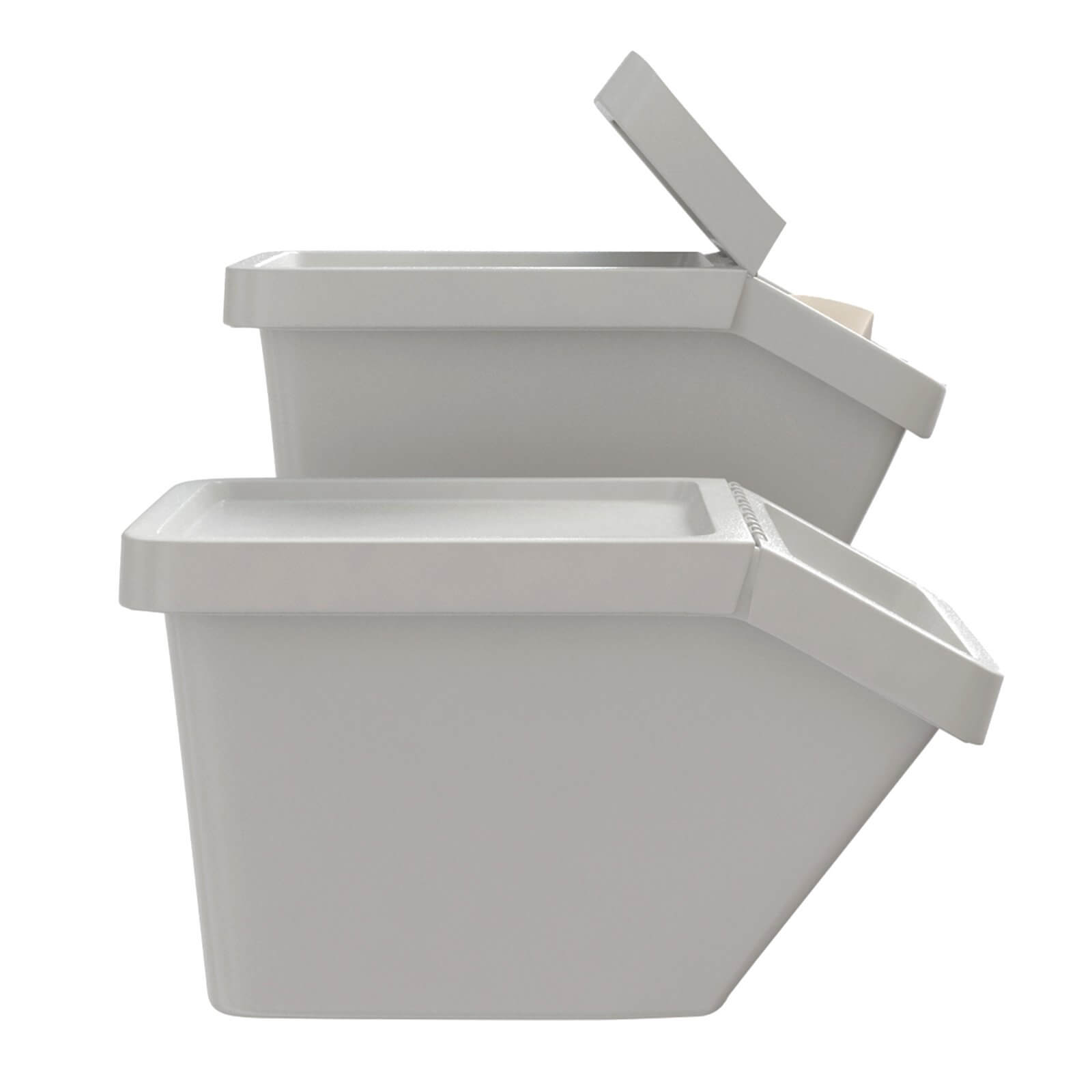 Sortera IKEA Recycling Bin with Lid, White 3D Model by artpolka