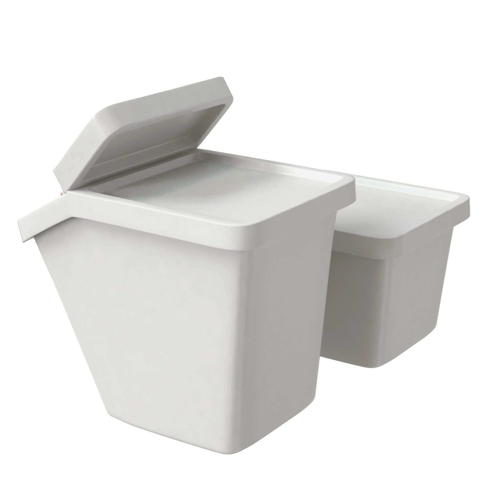 Sortera IKEA Recycling Bin with Lid, White 3D Model by artpolka