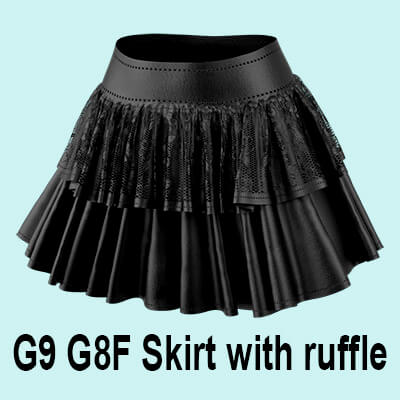 dForce G8F G9 Skirt With Ruffle