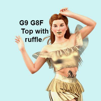 dForce G8F G9 Top With Ruffle