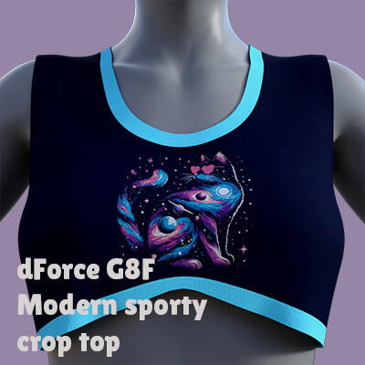 dForce G8F Modern Sporty Crop Top