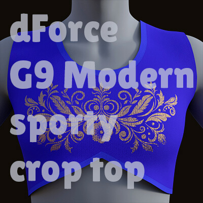 dForce G9 Modern Sporty Crop Top