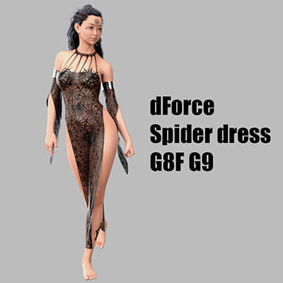 dForce Spider Dress G8F G9