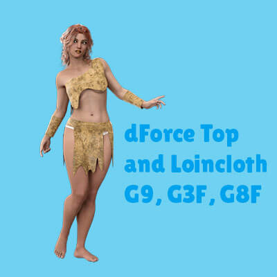 dForce Top and Loincloth G9 G3F G8F