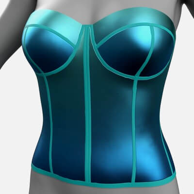 Free Gradient Presets for dForce G8F Corset Top