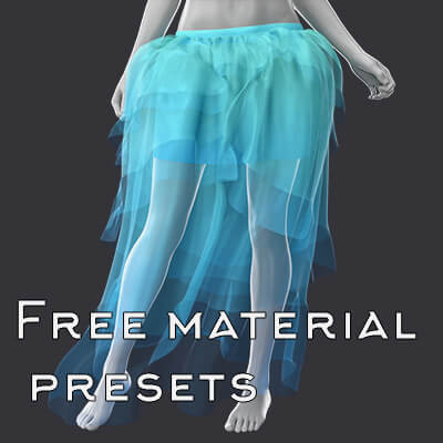 Free Gradients for dForce Long Gothic Skirt