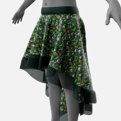 Free Halloween Materials for G9 Gothic Skirt