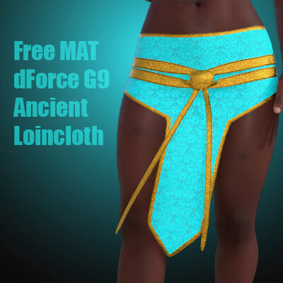 Free MAT for dForce G9 Ancient Loincloth