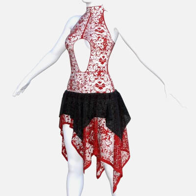 Free Mat for dForce Gothic Dress with Pointy Skirt