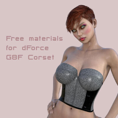 Free Materials for dForce G8F Corset