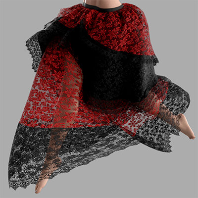 Free Presets for dForce Long Gothic Skirt